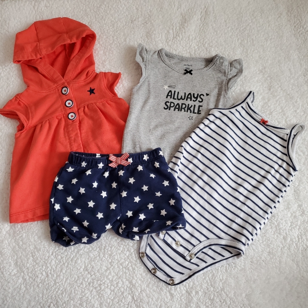Carters 9m 4th of July outfit set